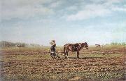 Mikhail Klodt In the Ploughed Field china oil painting reproduction